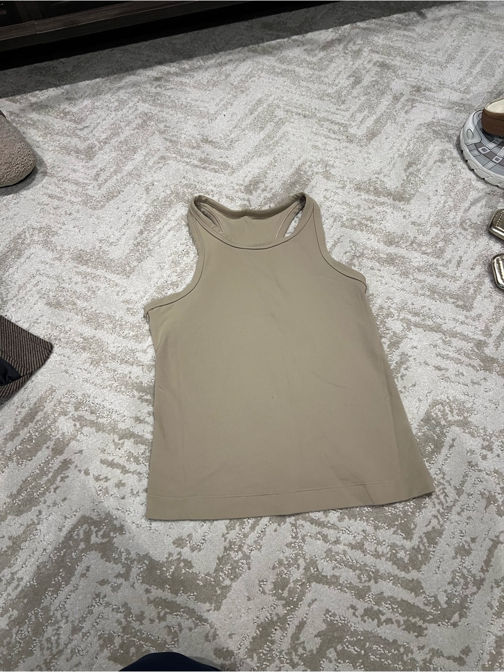 lululemon athletica Neutral Tank Top - SHOK color